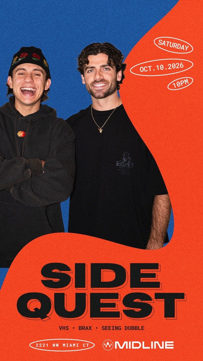 Flyer: Side Quest at Midline, Oct 10 2026
